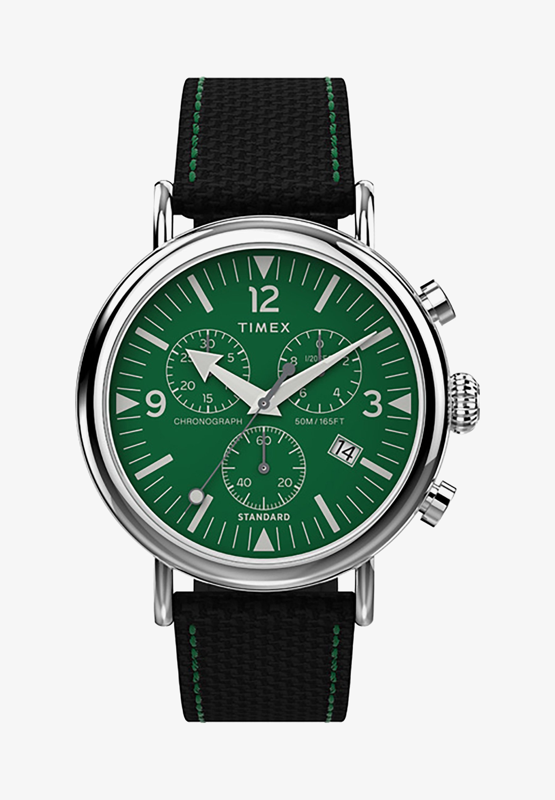 Timex Weekender Chrono White Green Strap Timex Weekender Chrono