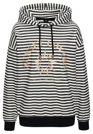 Kapuzenpullover - schwarz gestreift