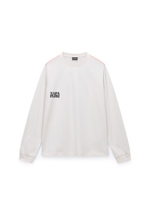Napapijri LODESTAR WHISPER - Pitkähihainen paita - white whisper