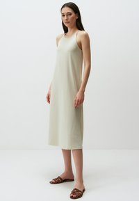 Jimmy Key HALTER NECK MIDI - Jerseykleid - taş