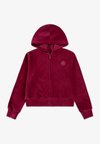 FULL ZIP - Športna jopa s kapuco na zadrgo - sporty berry