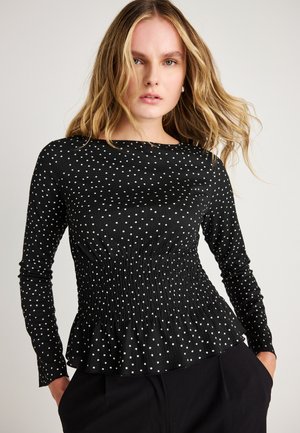 LONG SLEEVE SMOCK - Blůza - black
