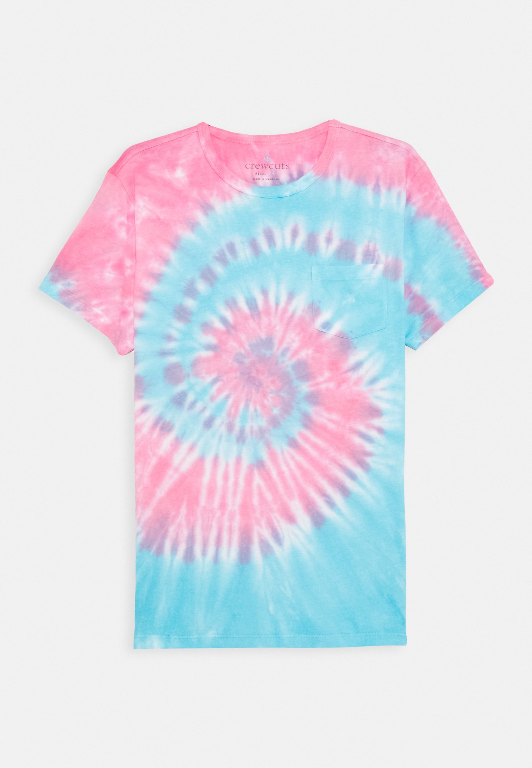 J Crew Tie Dye Tee T Shirt Print Blue Red Lichtblauw Zalando Nl