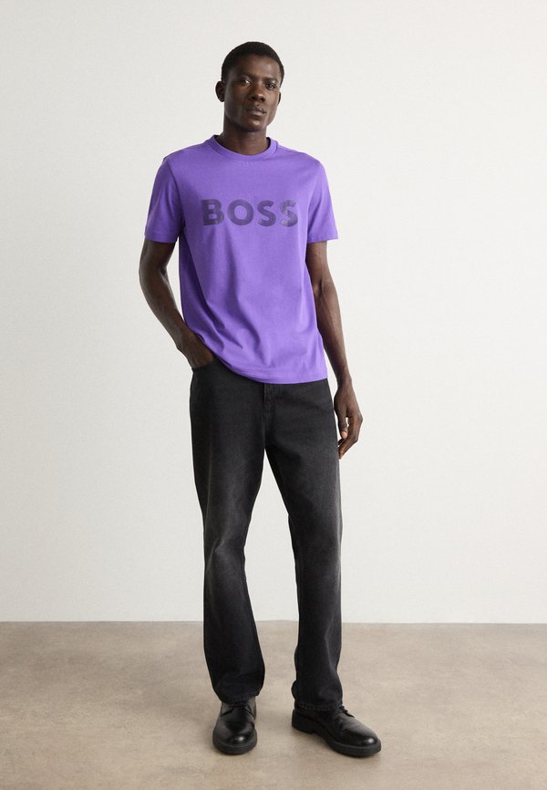 TEE LOGO - Print T-shirt - dark purple4