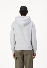 Calvin Klein HERO LOGO HOODIE - Felpa - light grey heather