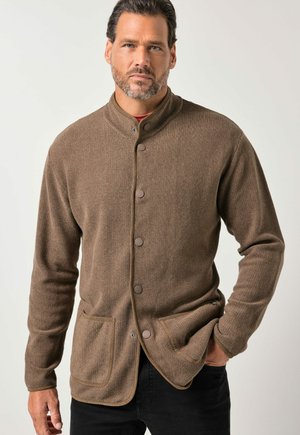 FLEXNAMIC  SNAP BUTTONS - Chaqueta de punto - khaki brown