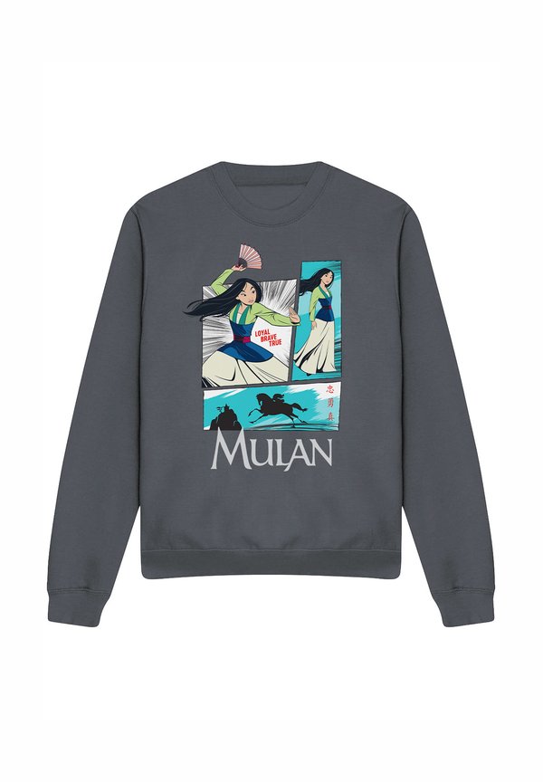 MULAN ACTION PANELS - PRINT - Sweatshirt - anthracite