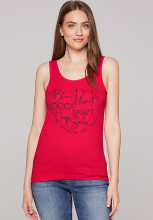 Soccx, SOCCX TOP MIT LABEL PRINT - Top - speed red