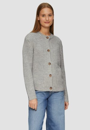 Strickjacke - grau meliert