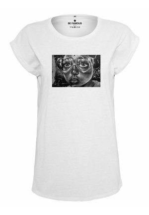 CLASSIC ROLL UP  STREETLOVE - Print T-shirt - weiß