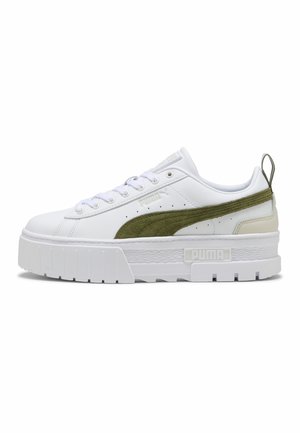 Puma MAYZE LTH WN'S - Sneaker low - puma white-olive green