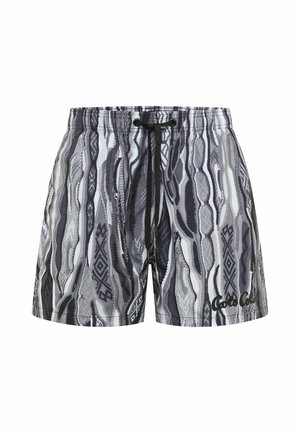 Carlo Colucci, CARLO COLUCCI CARLO COLUCCI SWIMSHORT - SIGNATURE KNIT PRINT FEDERICI - Short de bain - black