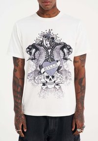 Ed Hardy KILLS SLOWLY - Camiseta estampada - white