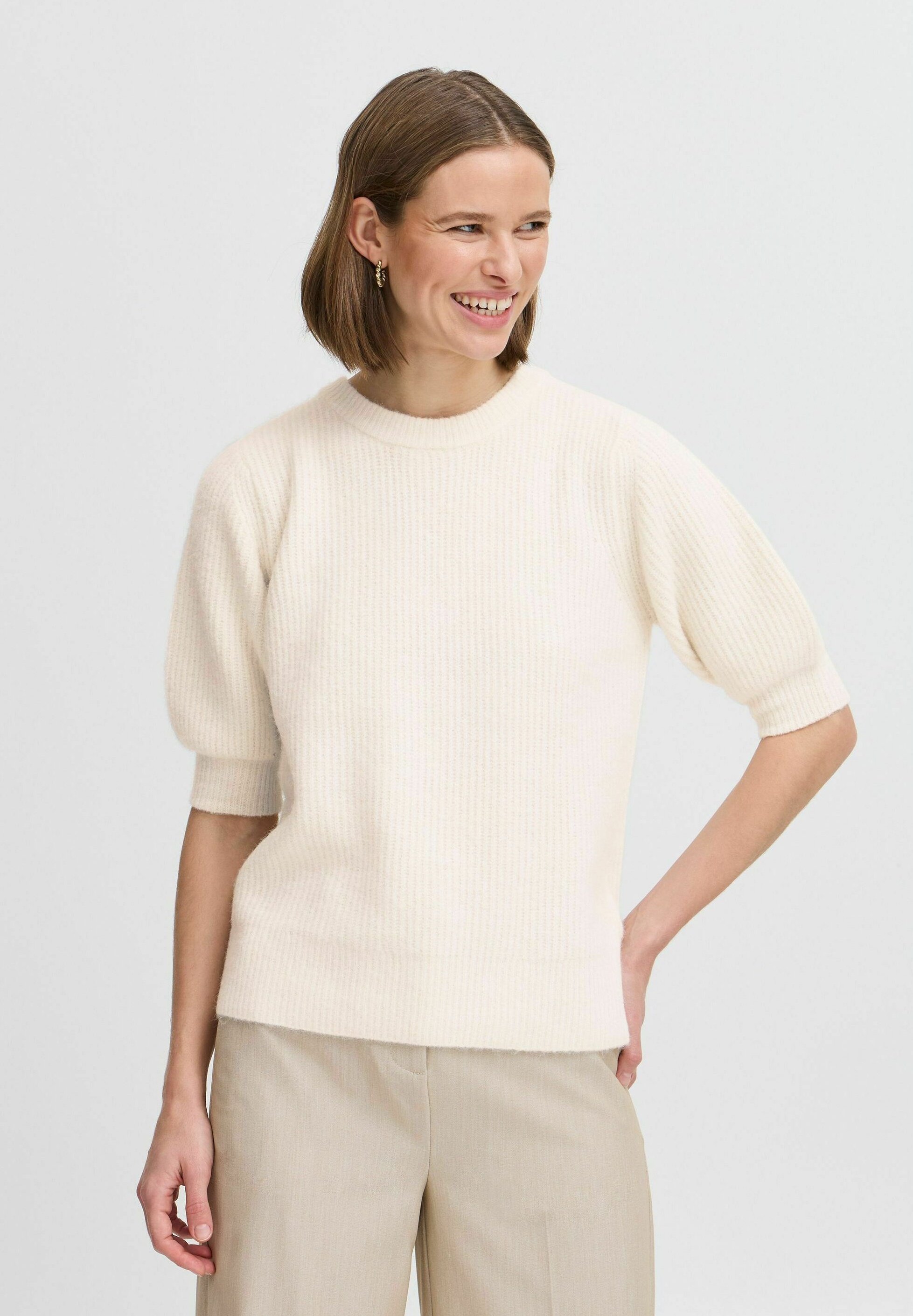 売れ筋商品|||ビーヤング ニット&セーター レディース アウター BYOMEA - Jumper - birch melange b.young by Zalando BYOMEA - Jumper - birch melange/beige