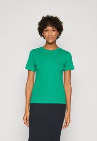 Tommy Hilfiger - NEW SLIM CODY - Trükipildiga T-särk - olympic green Väikepilt 1