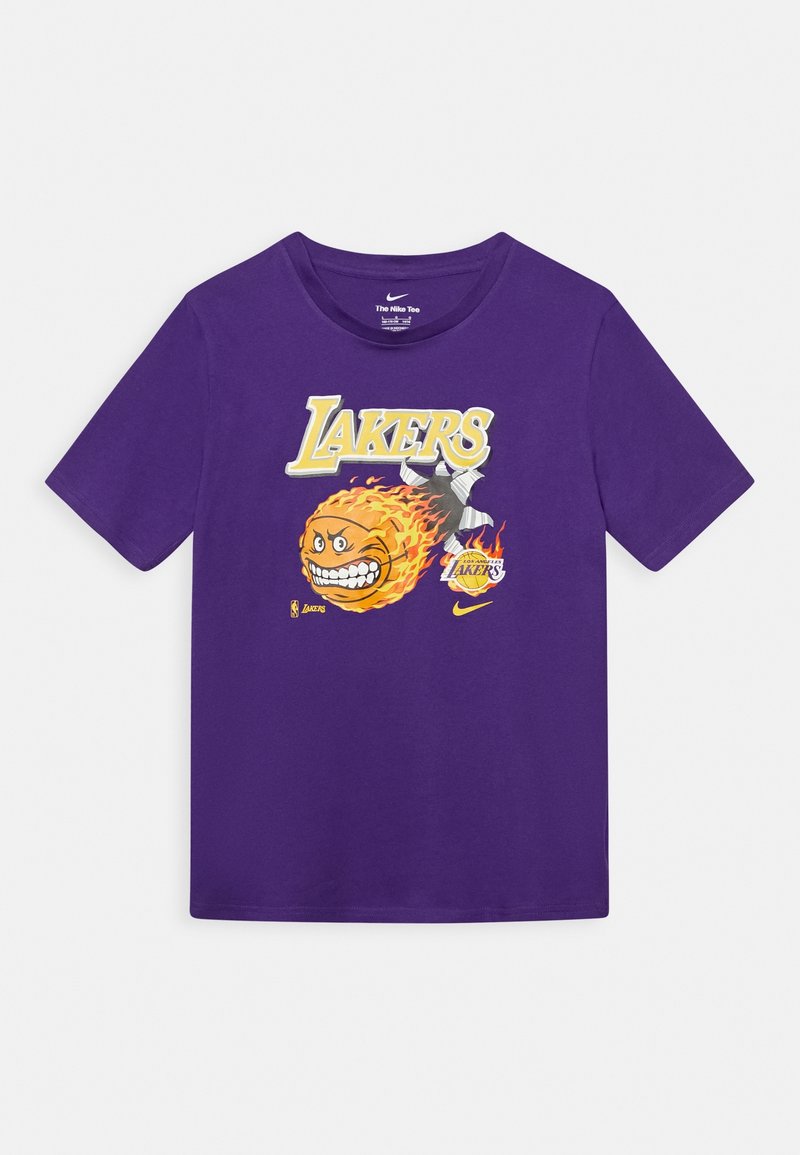 Nike Performance LOS ANGELES LAKERS NK ESSENTIAL CARTOON BALL - T-shirt med print - court purple
