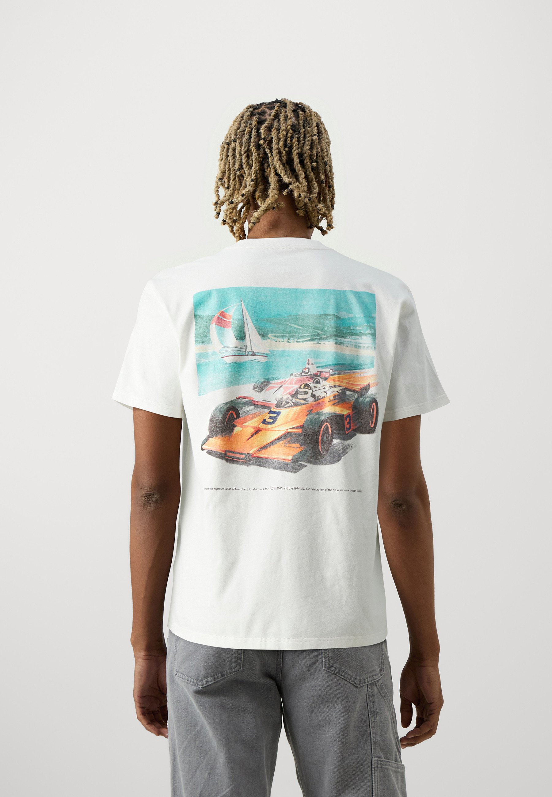 Hollister★半袖 クルーネック McLaren Monaco Racing Tシャツ Men's Boxy Heavyweight McLaren Monaco Graphic Tee | Men's