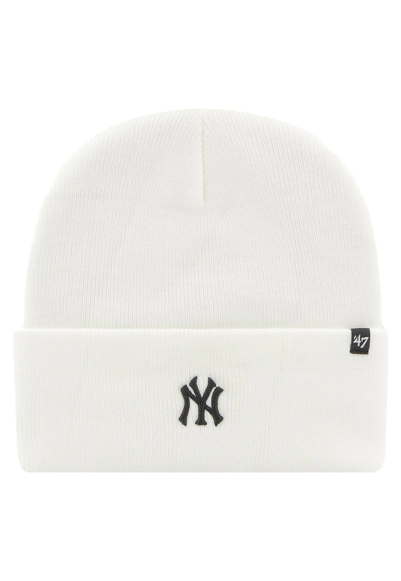 New York Yankees Adjustable Hat - '47 Brand Pinstripe MVP Cap, White/Navy Blue - View #8