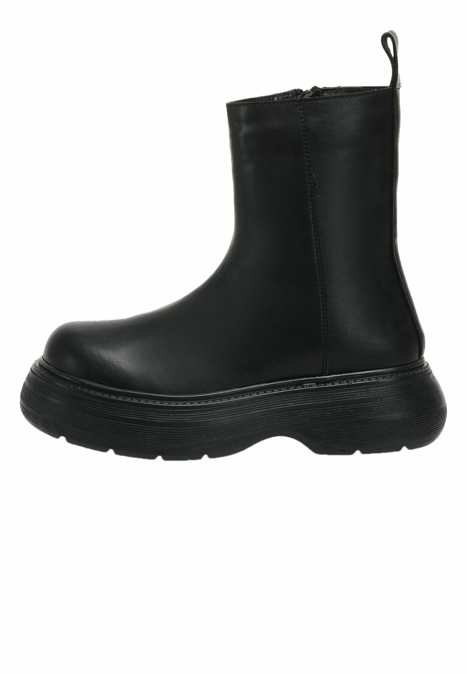 Sale tronchetto nero tacco basso Outlet Online Scarpe con tacco e plateau da don