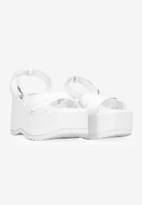 Bosanova Y PULSERA EN EL TOBILLO - Sandalias de tacón - blanco