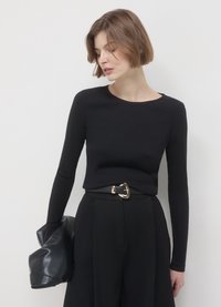Calliope GIROCOLLO  - Maglietta a manica lunga - ultrablack
