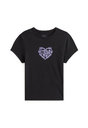 Vans, BARBED HEART W. - T-shirt imprimé - black