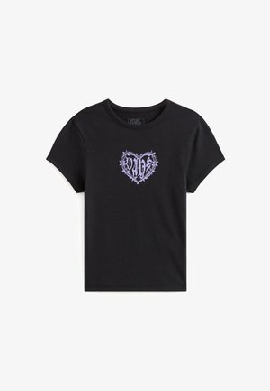 Vans, BARBED HEART W. - T-shirt imprimé - black