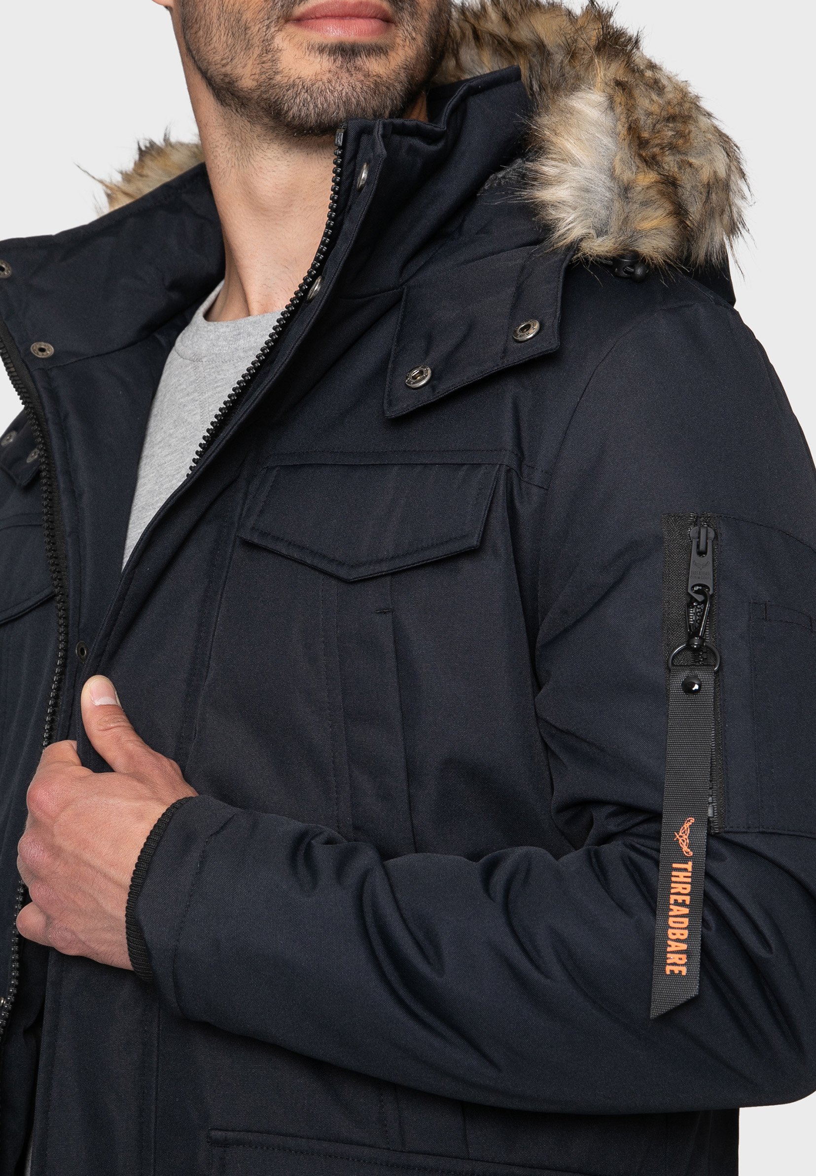 threadbare parka coat