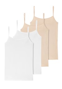 Unselected, beige weiss