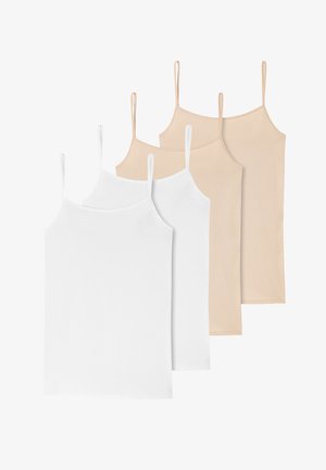 4-PACK - Caraco - beige weiss