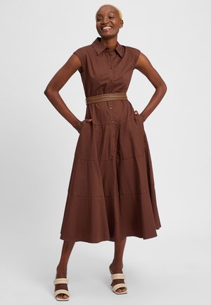 AMBIANCE - Shirt dress - mocca
