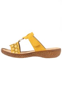Rieker Klapki Sonne Zolty Zalando Pl