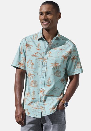 john devin, JOHN DEVIN HAWAIIHEMD - Shirt - hellblau