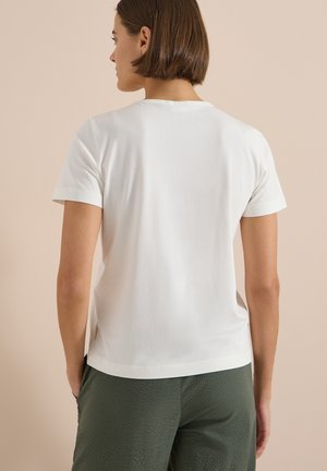 Cecil, T-SHIRT MIT RUNDHALS UND GLITZER-WORDING - T-shirt imprimé - vanilla white