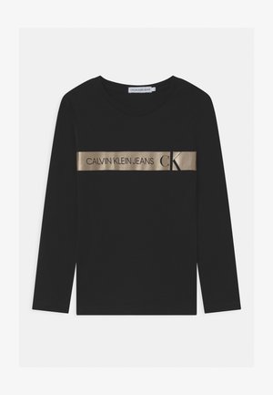 FOIL LOGO SLIM - Bluzka z długim rękawem - black