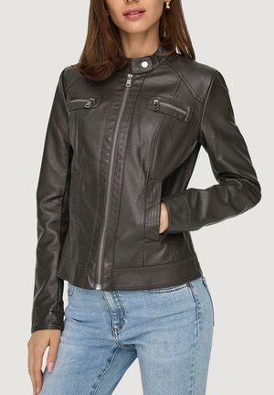 BANDIT BIKER NOOS - Faux leather jacket - brown