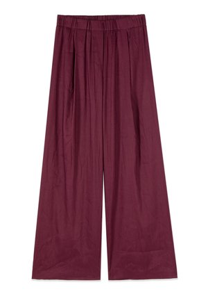 Oltre, PANTALONI PALAZZO - Stoffhose - bordeaux