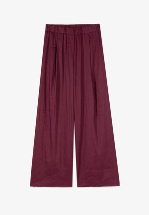 Oltre, PANTALONI PALAZZO - Stoffhose - bordeaux
