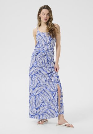KADAHLIA - Jerseykjole - blue chalk palm leafs
