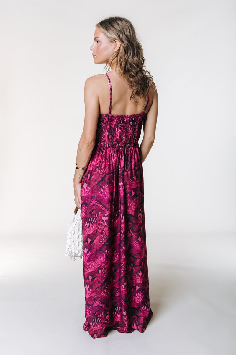 colourful long dress Colourful floral maxi dress