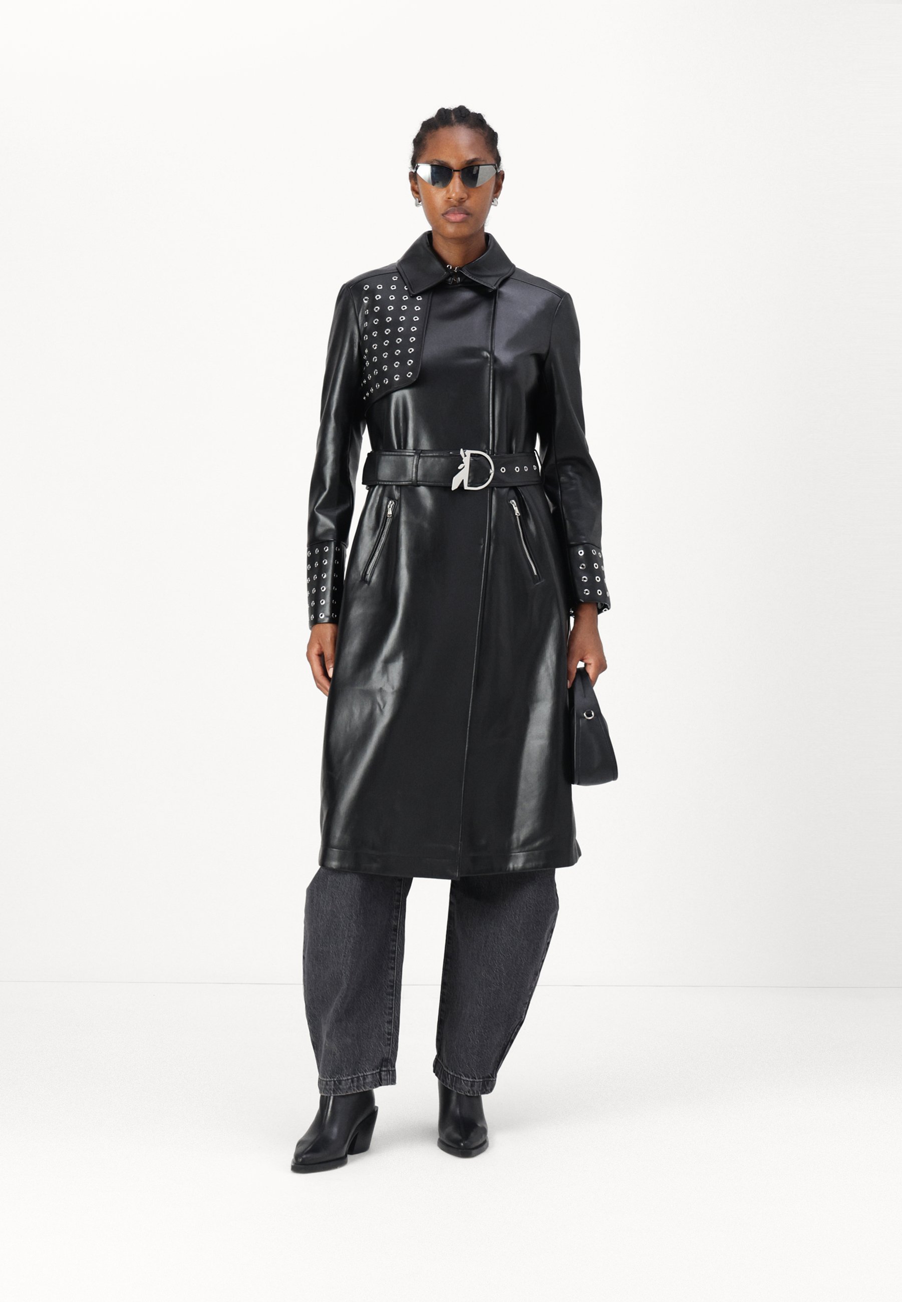 Patrizia Pepe Faux leather jacket - nero/black - Zalando.co.uk