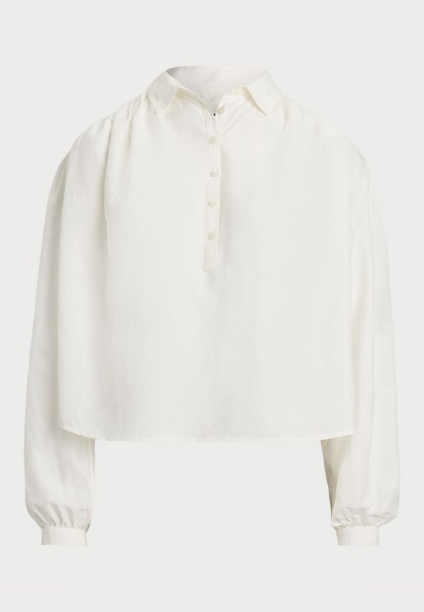 PLEATED COTTON SILK SHIRT - Button-down blouse2