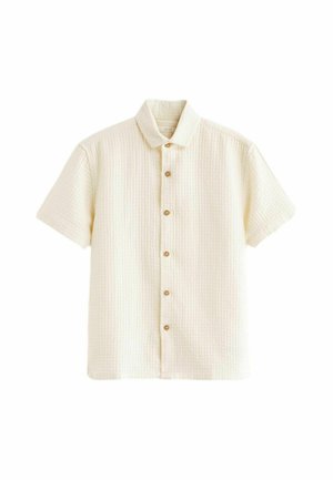 SHORT SLEEVE TEXTURED - REGULAR FIT - Camisa - ecru white