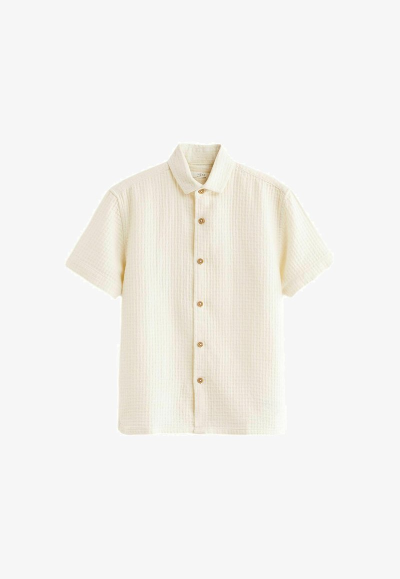 Next SHORT SLEEVE TEXTURED - REGULAR FIT - Skjorta - ecru white