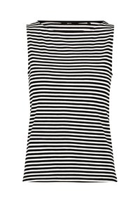STREIFEN MIT U-BOOTAUSSCHNITT - Top - blackcream