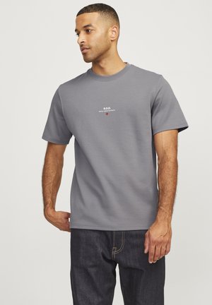 T-Shirt print - gray flannel