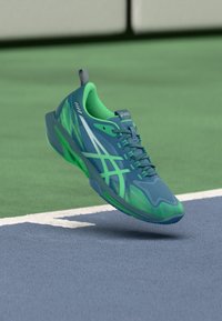 ASICS SONICSMASH - Παπούτσια πάντελ - saba blue/vital green