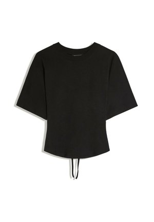 Bershka, SHORT SLEEVE CORSET - T-SHIRT - T-shirt imprimé - black