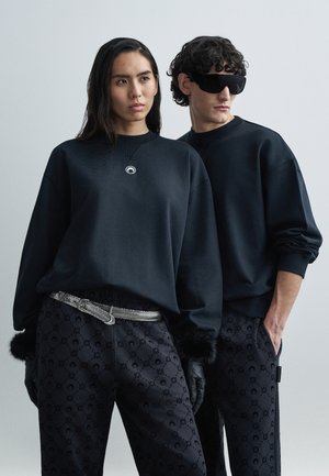 MOON LOGO RELAXED UNISEX - Sweatshirt - black