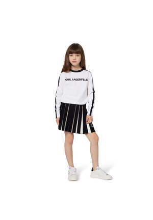 KARL LAGERFELD KIDS SKIRT - Gonna a campana - black/white